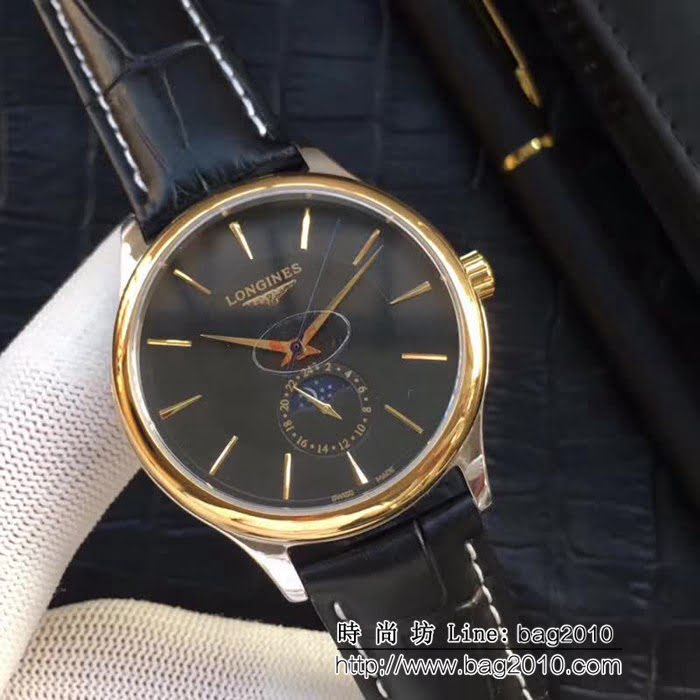 LONGINES浪琴 商務百搭 全自動機械男士腕表 WSS0646